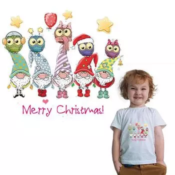 Рождественские значки для одежды, нашивки, моющиеся утюги на аксессуарах «сделай сам», наклейки с утюгом на нашивке, пальто, джинсы