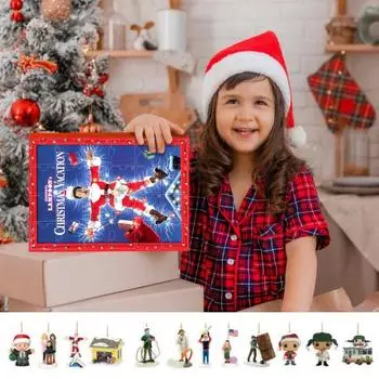 Рождественский Адвент-календарь 2024 24 Подарки Фигурки Аксессуары Обратный отсчет до Рождественского Украшения