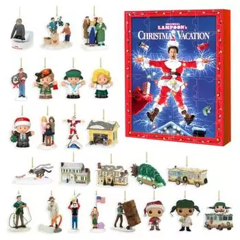 Рождественский Адвент-календарь 2024 24 Подарки Фигурки Аксессуары Обратный отсчет до Рождественского Украшения