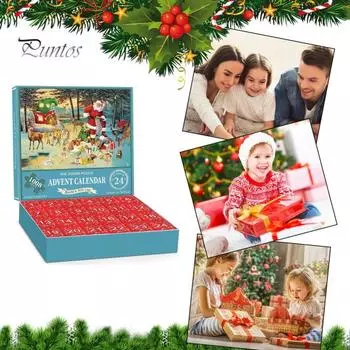 Рождественский адвент-календарь 2024 года 1008 пазлов со снеговиками и Санта-Клаусами для детей и взрослых Обратный отсчет до Рождества G