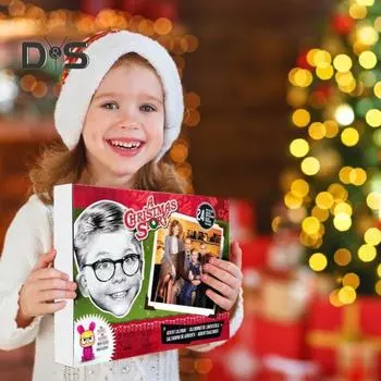 Рождественский адвент-календарь 2024 года, 24-дневный календарь обратного отсчета до рождественских каникул, подарки в закрытой коробке для мальчиков и девочек A