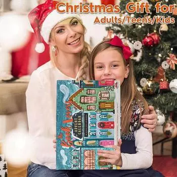 Рождественский адвент-календарь 2024 года 25 книжных подарков Рождественский обратный отсчет Украшения Книга
