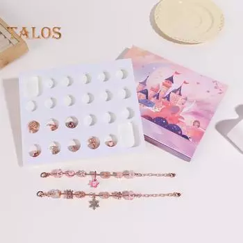 Рождественский адвент-календарь 2024 года, набор для самостоятельного изготовления браслетов, обратный отсчет до Рождества на 24 дня, ювелирные изделия, аксессуары с 22 бусинами, 2 браслета для детей, подростков, женщин A