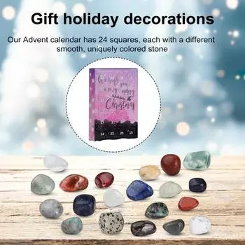 Рождественский адвент-календарь 2024 года. Обучающий комплект с драгоценными камнями. Обратный отсчет до Рождества