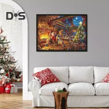 Рождественский адвент-календарь 2024 года, пазл, семейные мероприятия, календарь обратного отсчета, пазл с 24 коробками, 1008 деталей, игра для снятия стресса и ума для взрослых A