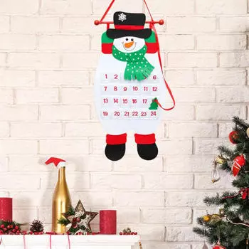 Рождественский Адвент-календарь Декоративный рождественский подарок для двери Зимний домашний офис