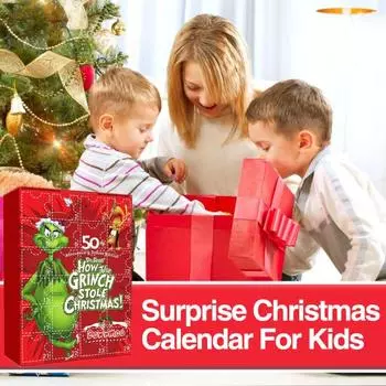 Рождественский адвент-календарь на 2023 год, рождественские тематические фигурки, 24 дня, календарь обратного отсчета в сочельник, подарок