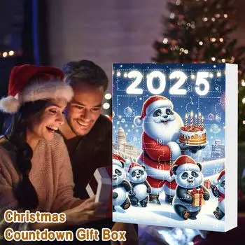 Рождественский адвент-календарь на 24 дня, Календарь обратного отсчета, Плоская акриловая подвеска-шарм в виде собаки 2D, Подвеска для обратного отсчета, Симпатичный шарм для рождественской елки One Size