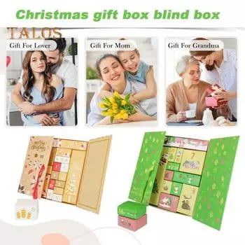 Рождественский адвент-календарь, набор пустых коробок 2024, календарь обратного отсчета «сделай сам», заполняемые коробки на 24 дня, заполните свой собственный адвент-календарь коробками A золотистый