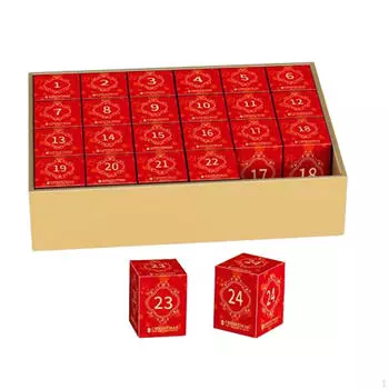 Рождественский адвент-календарь пазл смешной в 24 коробках 27.56 x19.69 Праздничный набор