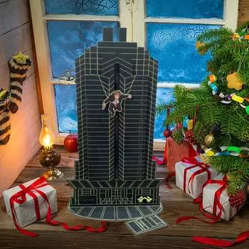 Рождественский адвент-календарь, Рождественские календари обратного отсчета, интерактивный адвент-календарь Gruber, настольные деревянные украшения One Size