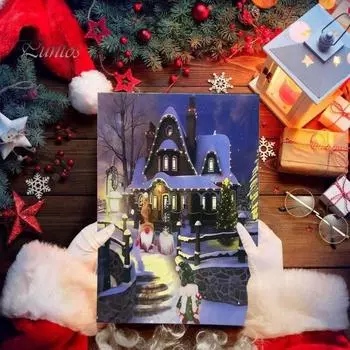 Рождественский адвент-календарь с гномами 2024 года, календарь обратного отсчета на 24 дня, рождественский адвент-календарь с куклой-гномом, праздничное украшение, подарок A