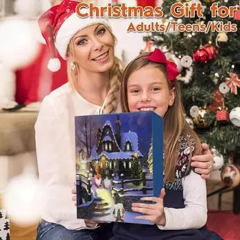 Рождественский адвент-календарь с гномами 2024 года, календарь обратного отсчета на 24 дня, рождественский адвент-календарь с куклами-гномами A