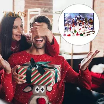 Рождественский адвент-календарь с гномами 2024, обратный отсчет до праздников, плюшевый календарь для кукол, фигурки рождественских гномов для домашнего декора 1 Set