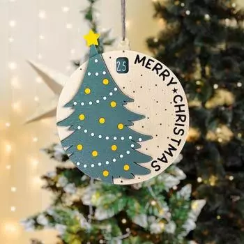 Рождественский Адвент Календарь Слайдер Обратный Отсчет Подвесное Украшение Рождественская Елка Календарь Обратный Отсчет Подвеска