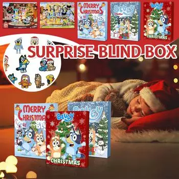 Рождественский адвент-календарь содержит 24 подарка, рождественский календарь с милыми фигурками кукол One Size