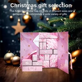 Рождественский адвент-календарь своими руками 2024 пустая коробка для заполнения 24-дневный рождественский календарь обратного отсчета сделать