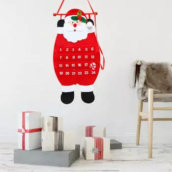 Рождественский адвент-календарь, украшение, подсчет, чтобы повесить рождественский подарок для вечеринки у двери Santa