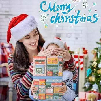 Рождественский адвент-календарь Yousheng 2024, 25 книжных подарков, рождественский обратный отсчет, украшение для любителей книг, адвент-календарь, набор литературных сюрпризов