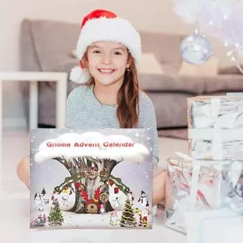 Рождественский адвент-календарь Yousheng 2024, обратный отсчет на 24 дня, мультяшный Санта-брелок, набор рождественских подарков для мальчиков и девочек B