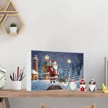 Рождественский адвент-календарь Yousheng 2024 с обратным отсчетом в 24 дня до Рождества, плюшевый гном, украшение, миниатюрная кукла-гном, игрушечный набор Xmas Santa Claus