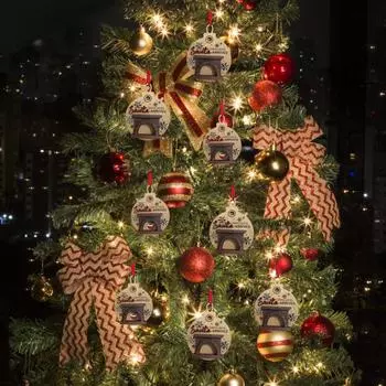 Рождественский адвент-календарь Yousheng, деревянный 3D Санта, обратный отсчет до Рождества, подвесная рождественская елка, подвесной знак для украшения праздничного дома Xmas Santa Claus