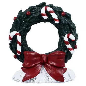 Рождественский аквариумный орнамент, изысканное красивое украшение из смолы для аквариума, рождественский венок для дома Christmas Wreath