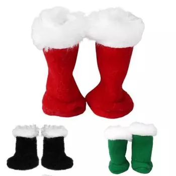 Рождественский эльф Кукольная одежда Юбка Брюки Толстовка Детская игрушка Аксессуары Подарок на день рождения чёрный