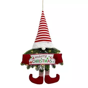 Рождественский эльф с длинными ногами, светящиеся гномы, кукла-гном, рождественский подвесной декор (В) К