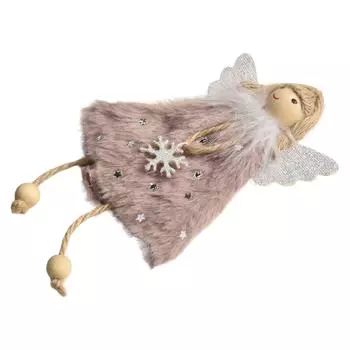 Рождественский ангел кукла кулон рождественская елка подвесной плюшевый декор стола украшения для вечеринки для украшения дома/украшения рождественского стола белый