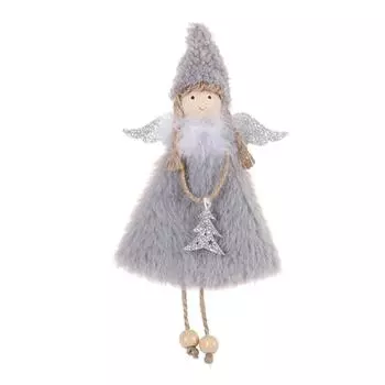 Рождественский ангел кукла украшение рождественская елка ангел украшение вечеринка для рождественских украшений P F4T3 White-1pcs