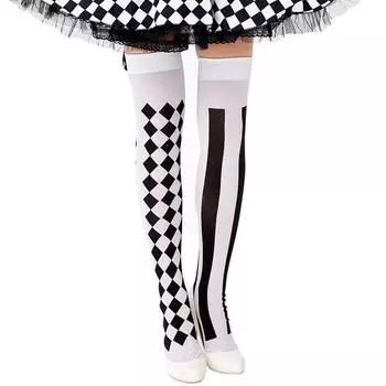 Рождественский бал, вечеринка, чулок, сценическое представление, покер, чулок, клоунские носки, макияж, бал, реквизит One Size чёрный