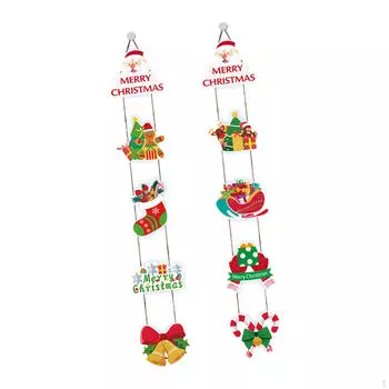 Рождественский баннер на дверь, крыльцо, наружный флаг, рождественский декор, веселый