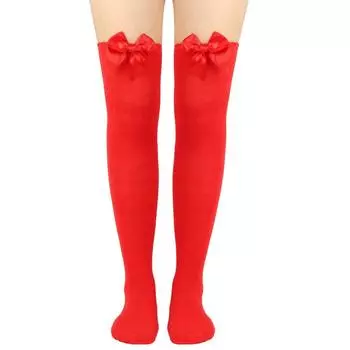 Рождественский бант Чулок до бедра Вечеринка Женщины Милый Модный Кос Аксессуары Девушки Подарки Style C