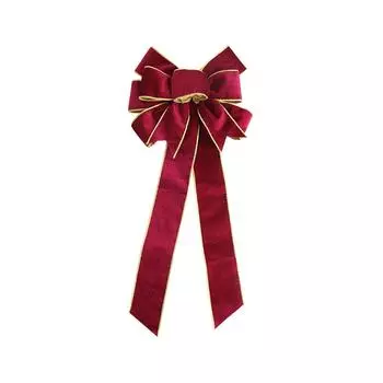 Рождественский бант на дверь, декоративная подвеска, шикарное ремесло для сада на заднем дворе, в помещении красный