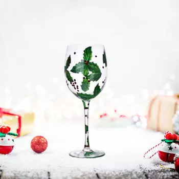 Рождественский бокал для вина, шампанского, подарочная посуда для праздника, праздничный Style A