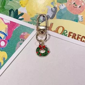 Рождественский брелок для ключей, милый брелок в виде оленя на рождественскую елку для девочек, детские сумки, декор, подарок на рождественскую вечеринку