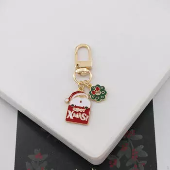 Рождественский брелок для ключей, подарок на рождественскую вечеринку Style A