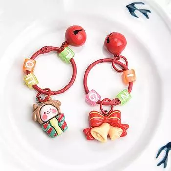 Рождественский брелок креативный мультфильм Санта-Клаус рождественская елка брелок для женщин мужчин милый рюкзак украшения подарки