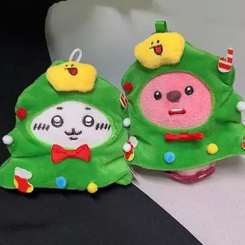 Рождественский брелок с плюшевой игрушкой Чиикава, мягкая кукла-подвеска Loopy Usagi, брелок для ключей от машины, рюкзак, сумка, декор для детей, подарок A5