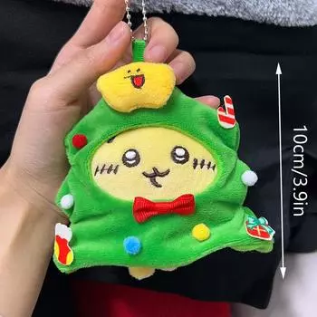 Рождественский брелок с плюшевой игрушкой Чиикава, мягкая кукла-подвеска Loopy Usagi, брелок для ключей от машины, рюкзак, сумка, декор для детей, подарок