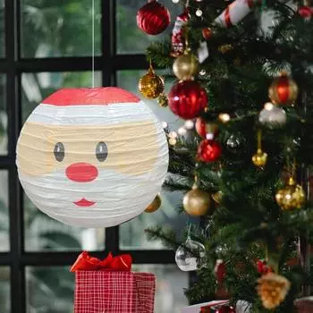 Рождественский бумажный фонарь Yousheng, разноцветная снежинка, снеговик, Санта-Клаус, олень, украшение, праздничный реквизит для рождественской домашней вечеринки C
