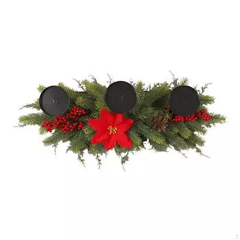 Рождественский центральный элемент домашнего декора, удобный романтический простой в использовании праздничный канделябр для вечеринки