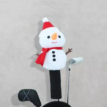 Рождественский чехол для гольфа с головой животного из дерева для No 1, практичный, устойчивый к царапинам, милый Snowman