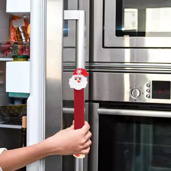 Рождественский чехол для холодильника, дверные перчатки, многоцелевые кухонные приборы, микроволновая печь Style A