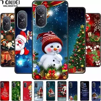 Рождественский чехол для Huawei Nova 9 SE / Nova9 чехол Y70 Plus Y90 Y60 9SE Y 70 Funda Coque силиконовый черный мягкий защитный TPU милый Nova Y90