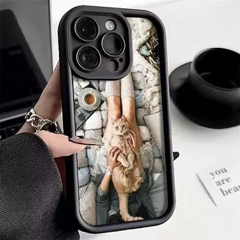 Рождественский чехол для iPhone 11 13 12 14 15 16 Pro Max XR XS Samsung A15 A55 A05 Redmi 12 13C OPPO A16 A18 Reno 11 Vivo Y17S Y12 infinix note 40 iPhone 7&8 розовый