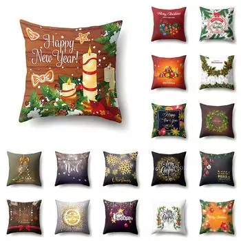 Рождественский чехол для подушки, чехол для офисной подушки, чехол для подушки для гостиной, чехол для подушки на талию 40x40cm