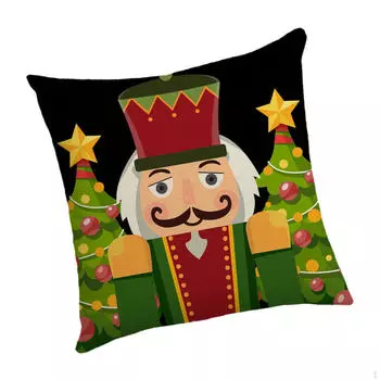 Рождественский чехол для подушки на диван и в спальню с застежкой-молнией Style A