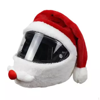 Рождественский чехол для шлема мотоцикла, аксессуары для катания на лыжах, украшения для шлемов и шляп